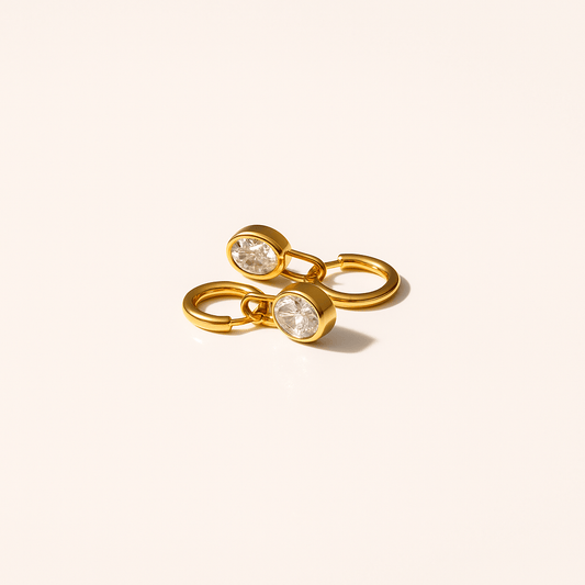 Crystal Lock Earrings