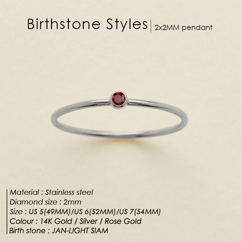 Delicate Birthstone Ring