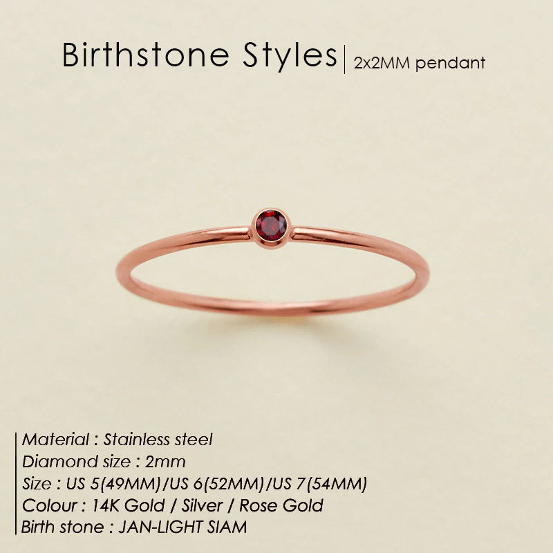Delicate Birthstone Ring