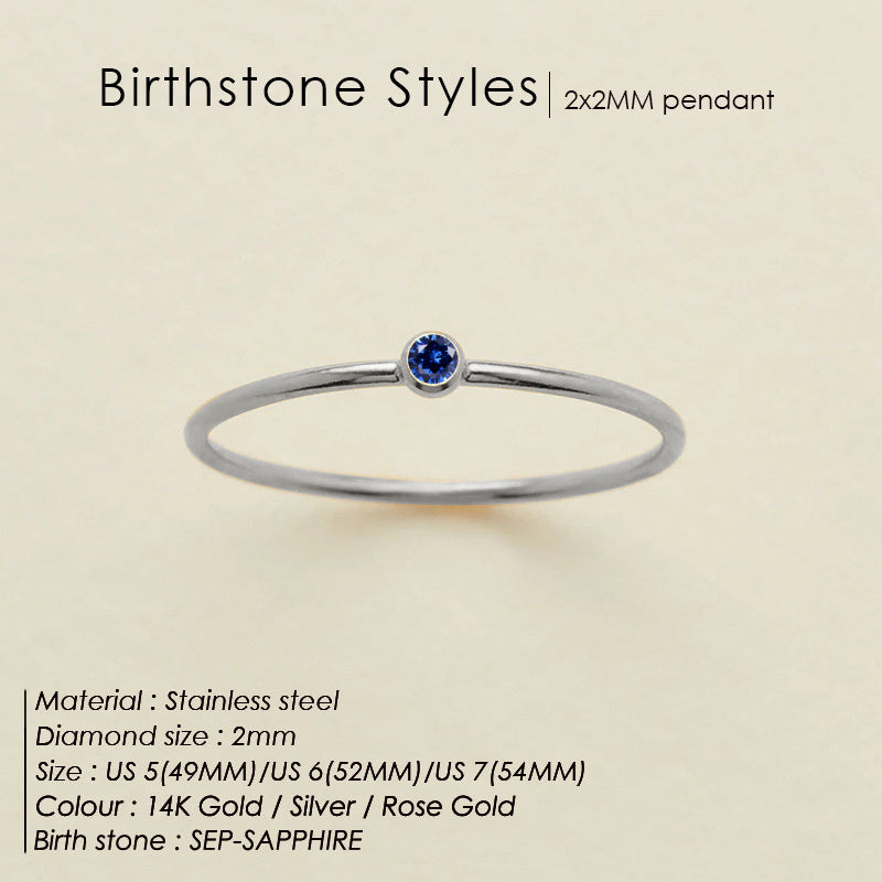 Delicate Birthstone Ring