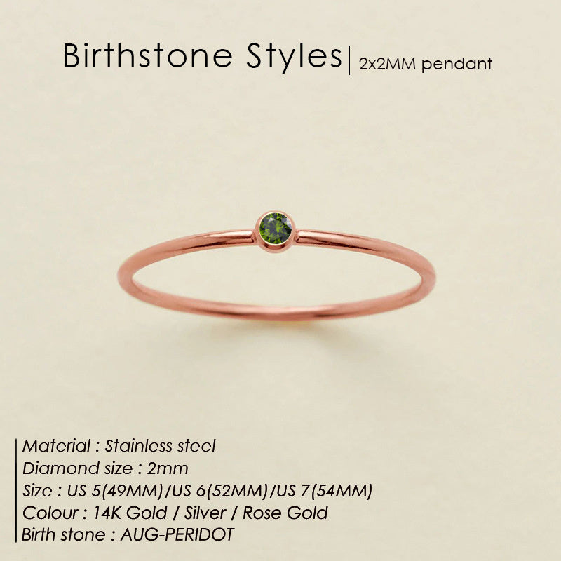 Delicate Birthstone Ring