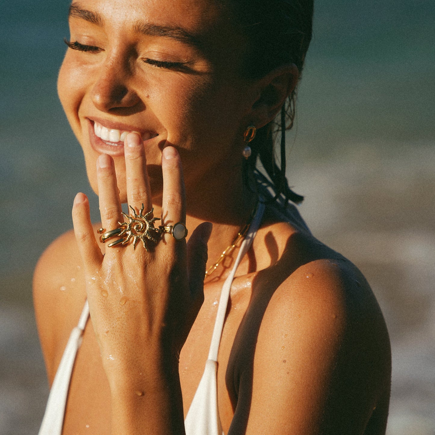 Ocean Mother Of Pearl Ring