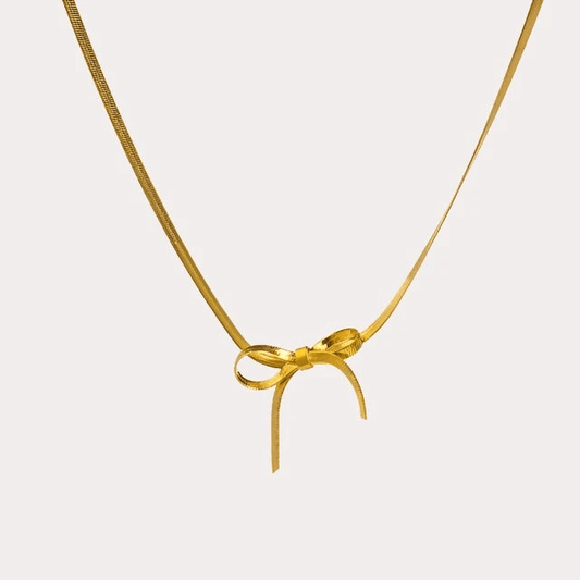 Ribbon Bow Necklace