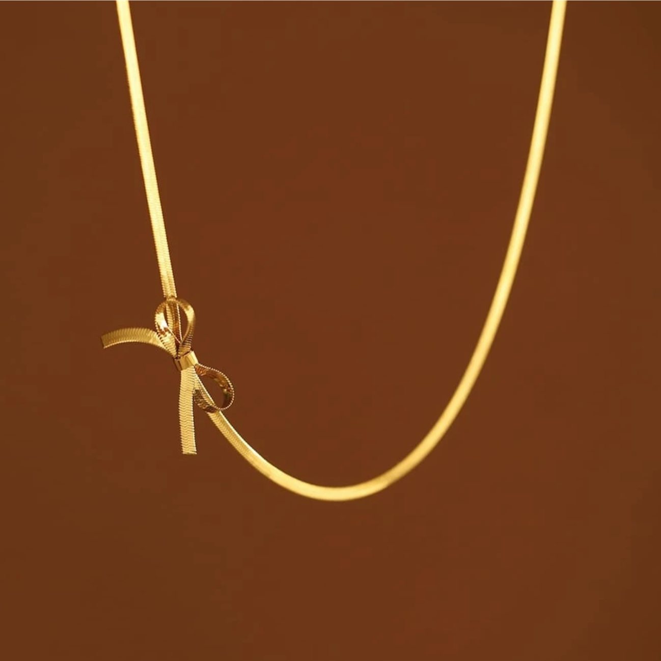 Ribbon Bow Necklace